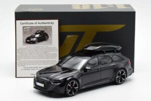 Audi RS6 C8 Avant Mythos Czarny Z Węglowym Dachem Edycja Azjatycka GT Spirit 1:18 CLDC007 Żywica — zdjęcie 6 z 6