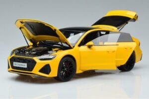 Audi RS7 C8 Sportback Żółty Vossen Rims Edycja Limitowana Kengfai 1:18 VAKF 0335 Metal — zdjęcie 2 z 8