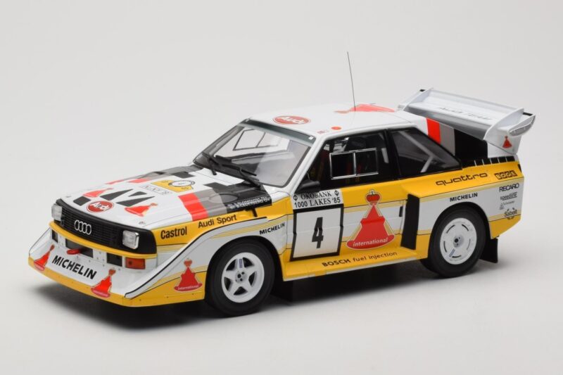 Audi Sport Quattro S1 E2 #4 S. Blomqvist / B. Cederberg Rally 1000 Lakes 1985 IXO 1:18 18RMC161A Metal