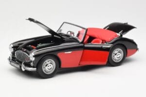 Austin-Healey 3000 Mk I Spider Czarny Czerwony Kyosho 1:18 08141KR Metal — zdjęcie 2 z 8