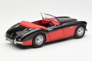 Austin-Healey 3000 Mk I Spider Czarny Czerwony Kyosho 1:18 08141KR Metal — zdjęcie 3 z 8