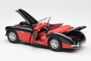 Austin-Healey 3000 Mk I Spider Czarny Czerwony Kyosho 1:18 08141KR Metal — zdjęcie 5 z 8