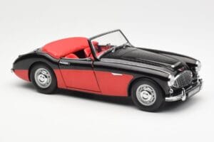 Austin-Healey 3000 Mk I Spider Czarny Czerwony Kyosho 1:18 08141KR Metal — zdjęcie 6 z 8