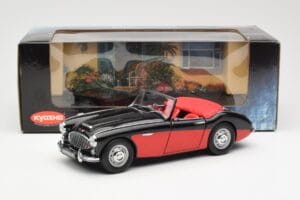 Austin-Healey 3000 Mk I Spider Czarny Czerwony Kyosho 1:18 08141KR Metal — zdjęcie 8 z 8