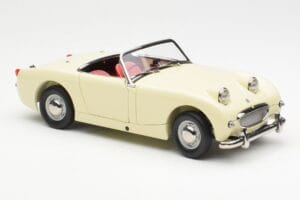 Austin-Healey Sprite Mk I Open Old English Biały Kyosho 1:18 08953EW Metal — zdjęcie 6 z 8