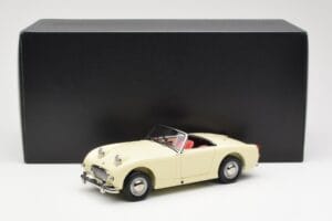 Austin-Healey Sprite Mk I Open Old English Biały Kyosho 1:18 08953EW Metal — zdjęcie 8 z 8