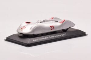 Auto Union Stromlinie #31 AVUS 1937 Silver Minichamps 1:43 5030900503 Metal — zdjęcie 2 z 4