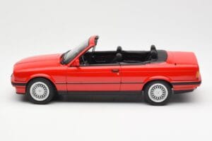 BMW 318i E30 Kabriolet Czerwony Norev 1:18 183210 Metal — zdjęcie 3 z 6