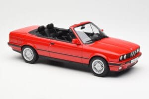BMW 318i E30 Kabriolet Czerwony Norev 1:18 183210 Metal — zdjęcie 4 z 6