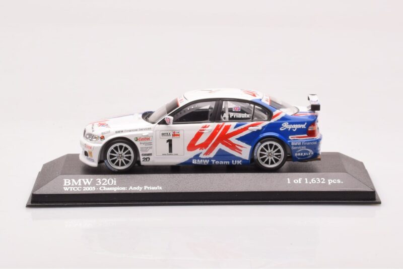 BMW 320si E90 BMW Team UK #1 A. Priaulx WTCC Porto Winner 2007 Minichamps 1:43 400072601 Metal
