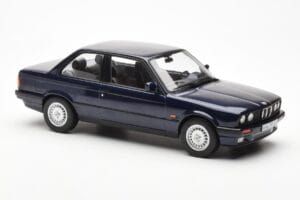 BMW 325i E30 Niebieski Metaliczny Norev 1:18 183201 Metal — zdjęcie 4 z 6