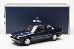 BMW 325i E30 Niebieski Metaliczny Norev 1:18 183201 Metal — zdjęcie 6 z 6