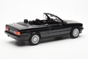 BMW 325i E30 Kabriolet Czarny Metaliczny Norev 1:18 183211 Metal — zdjęcie 2 z 6