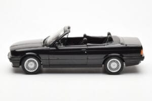 BMW 325i E30 Kabriolet Czarny Metaliczny Norev 1:18 183211 Metal — zdjęcie 3 z 6