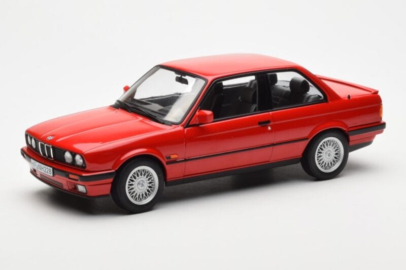 BMW 325i E30 Czerwony Norev 1:18 183202 Metal