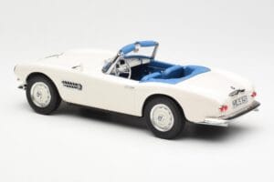 BMW 507 Roadster Biały Norev 1:18 183232 Metal — zdjęcie 5 z 6