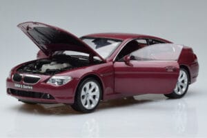 BMW 645Ci E63 Ciemny Czerwony Kyosho 1:18 08701CR Metal — zdjęcie 2 z 7
