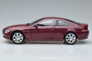 BMW 645Ci E63 Ciemny Czerwony Kyosho 1:18 08701CR Metal — zdjęcie 4 z 7