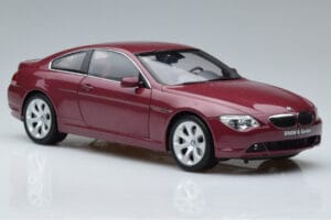 BMW 645Ci E63 Ciemny Czerwony Kyosho 1:18 08701CR Metal — zdjęcie 5 z 7