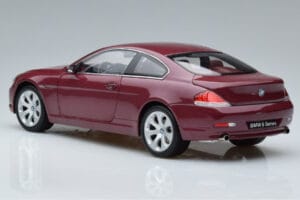 BMW 645Ci E63 Ciemny Czerwony Kyosho 1:18 08701CR Metal — zdjęcie 6 z 7