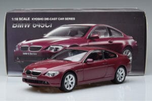 BMW 645Ci E63 Ciemny Czerwony Kyosho 1:18 08701CR Metal — zdjęcie 7 z 7