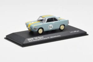 BMW 700 Sport #64 Hulbusch / Stausberg 12 Hours of Nurburgring 1961 Minichamps 1:43 400612364 Metal — zdjęcie 2 z 4