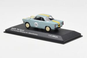 BMW 700 Sport #64 Hulbusch / Stausberg 12 Hours of Nurburgring 1961 Minichamps 1:43 400612364 Metal — zdjęcie 3 z 4