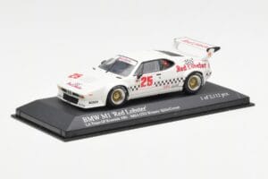 BMW M1 IMSA #25 Red Lobster Cowart / Miller LA Times Grand Prix Winner 1981 Minichamps 1:43 430812525 Metal — zdjęcie 2 z 4