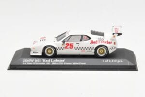 BMW M1 IMSA #25 Red Lobster Cowart / Miller LA Times Grand Prix Winner 1981 Minichamps 1:43 430812525 Metal