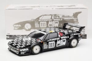 BMW M1 #111 Team MK Motorsport J-L. Witmeur / Krankenberg / Libert 24 Hours of Le Mans 1986 Minichamps 1:18 180862911 Metal — zdjęcie 8 z 8