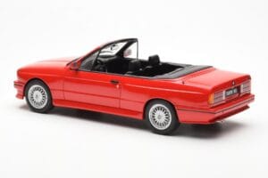 BMW M3 E30 Kabriolet Czerwony Otto 1:18 OT077 Żywica — zdjęcie 5 z 6
