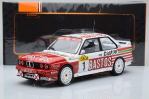 BMW M3 E30 Bastos #1 R. Ravaglia / E. Pirro / E. Van de Poele 24 Hours of Spa 1991 IXO 1:18 18RMC081A Metal — zdjęcie 6 z 6