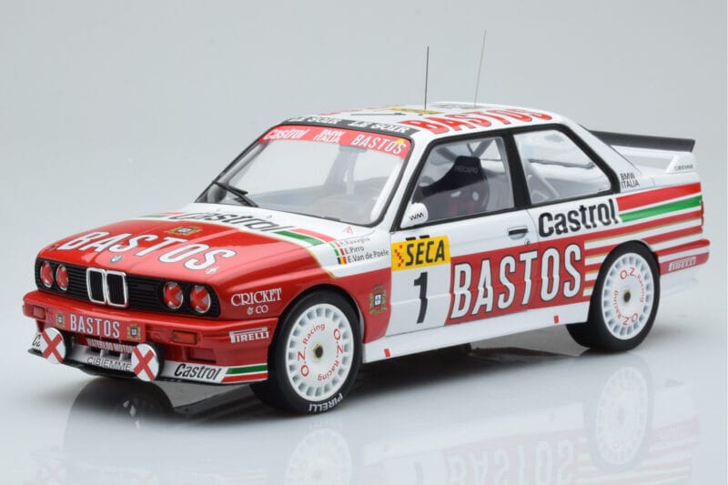 BMW M3 E30 Bastos #1 R. Ravaglia / E. Pirro / E. Van de Poele 24 Hours of Spa 1991 IXO 1:18 18RMC081A Metal