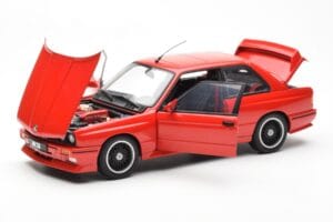 BMW M3 E30 Sport Evolution Cecotto Edition Czerwony AUTOart 1:18 70566 Metal — zdjęcie 2 z 8