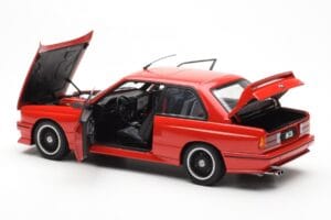 BMW M3 E30 Sport Evolution Cecotto Edition Czerwony AUTOart 1:18 70566 Metal — zdjęcie 5 z 8