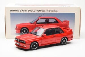 BMW M3 E30 Sport Evolution Cecotto Edition Czerwony AUTOart 1:18 70566 Metal — zdjęcie 8 z 8