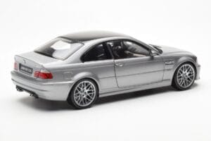 BMW M3 E46 CSL Szary Kyosho 1:18 80430302734 Metal — zdjęcie 3 z 8