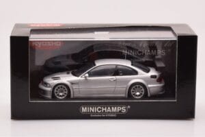 BMW M3 E46 GTR Street Srebrny Minichamps 1:43 403012105 Metal — zdjęcie 4 z 4