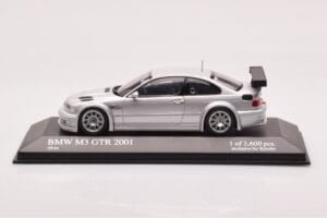 BMW M3 E46 GTR Street Srebrny Minichamps 1:43 403012105 Metal