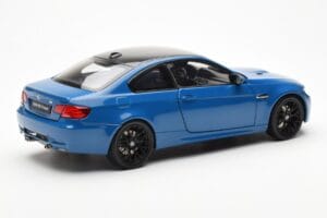 BMW M3 E92 Laguna Seca Blue Kyosho 1:18 08734LBL Metal — zdjęcie 3 z 8