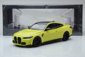 BMW M4 G82 Żółty Edycja Dealerska Minichamps 1:18 80435A51949 Metal — zdjęcie 8 z 8