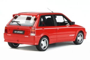 Citroen AX Sport Czerwony Otto 1:18 OT799 Żywica — zdjęcie 2 z 5