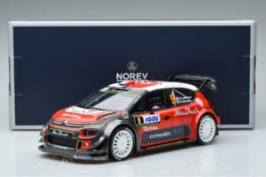 Citroen C3 WRC #9 S. Lefebvre / G. Moreau Tour de Corse 2017 Norev 1:18 181633 Metal — zdjęcie 6 z 6