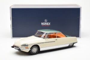 Citroen DS 21 Le Leman Kabriolet Kość Słoniowa i Zielony Norev 1:18 181751 Metal — zdjęcie 6 z 6