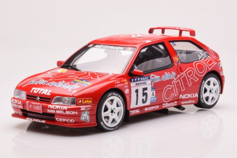 Citroen ZX Kitcar #15 J. Puras / C. Del Barrio Rally Catalunya Costa Brava 1997 Otto 1:18 OT432 Żywica