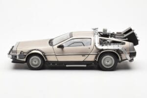DeLorean DMC-12 Time Machine Back to the Future Srebrny Sun Star 1:18 2711 Metal — zdjęcie 3 z 8