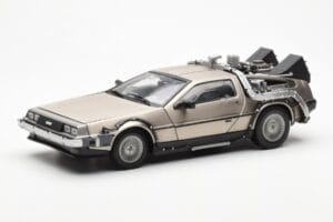 DeLorean DMC-12 Time Machine Back to the Future Srebrny Sun Star 1:18 2711 Metal