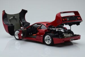Ferrari F40 Czerwony Metaliczny Asia Exclusive Kyosho 1:18 08416RM-G Metal — zdjęcie 6 z 14