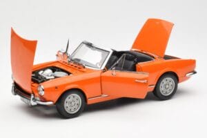 Fiat 124 BS Pomarańczowy Sun Star 1:18 4906 Metal — zdjęcie 2 z 8