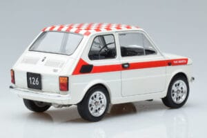 Fiat 126 Abarth Biały MCG 1:18 MCG18325 Metal — zdjęcie 2 z 6